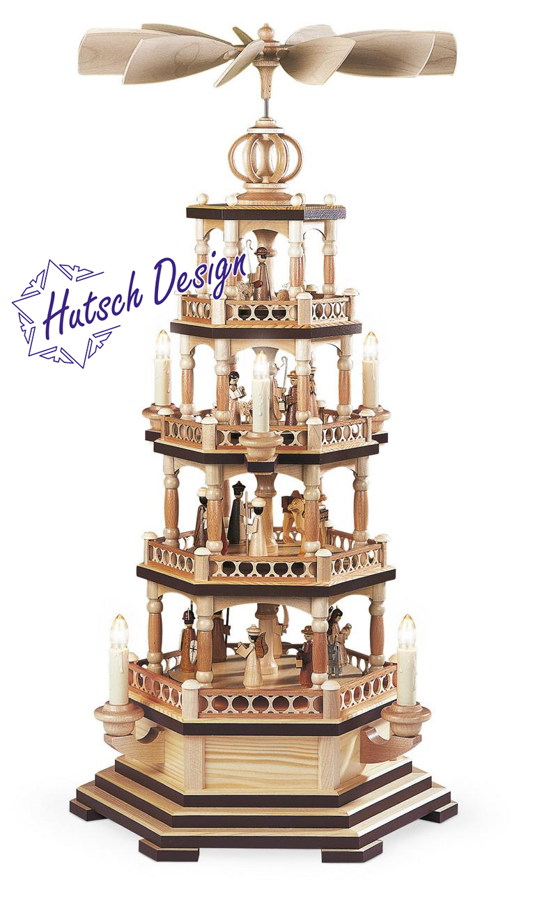 Pyramide Heilige Geschichte 4-stöckig, natur