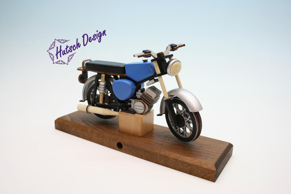 blaue S51 Räuchermoped  Simson  28x8x14,5cm