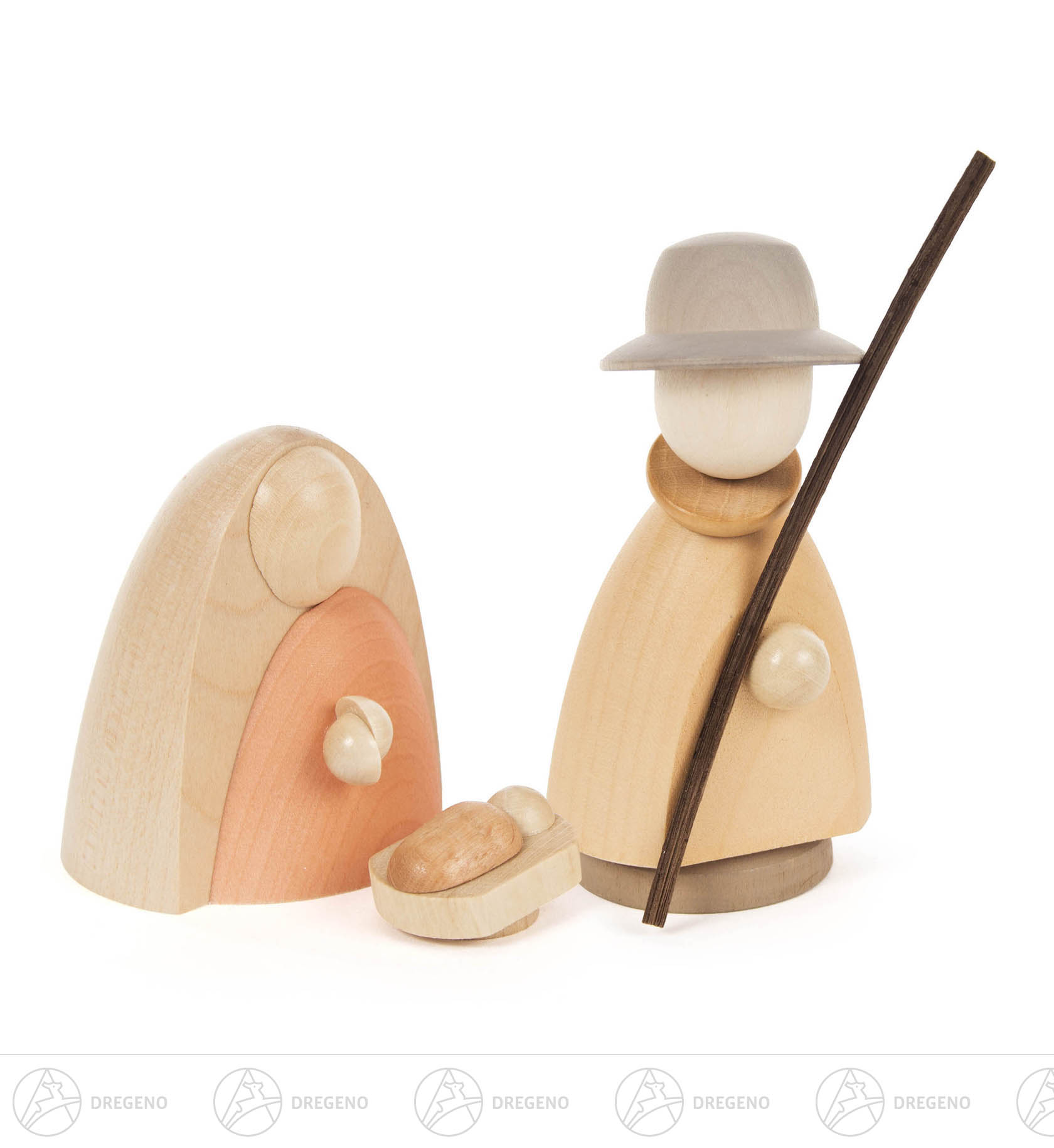 Heilige Familie lasiert 9,5/10cm