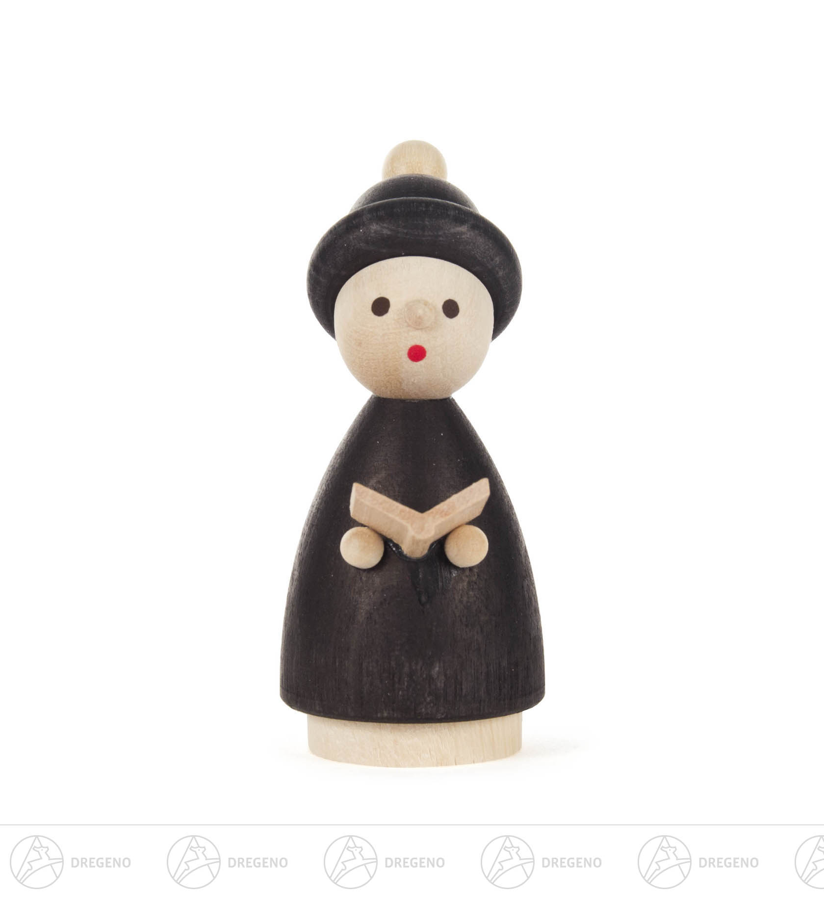 Kurrendekind schwarz mit Buch 9cm