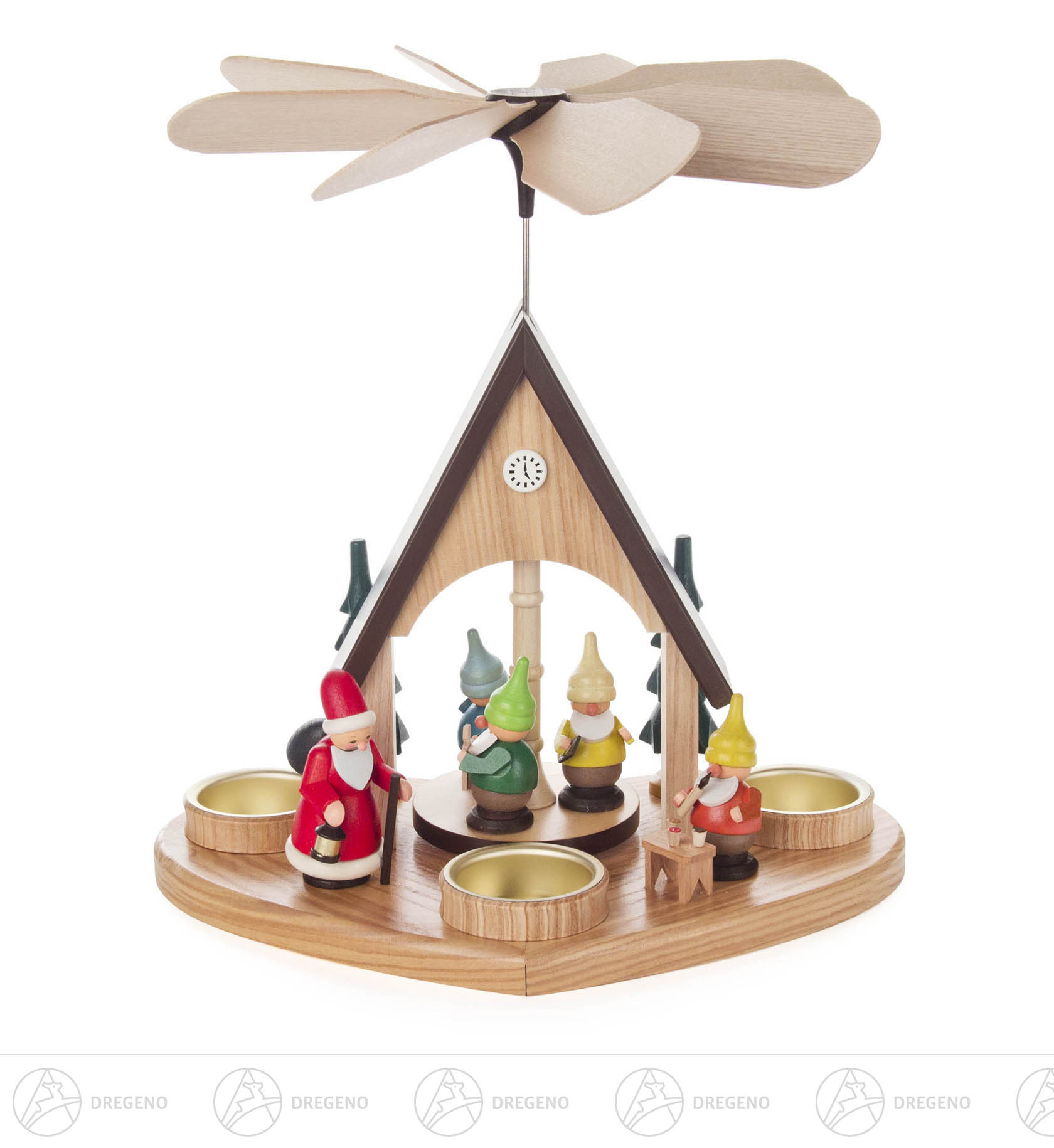 Pyramide Zwergenhaus für Teelichte