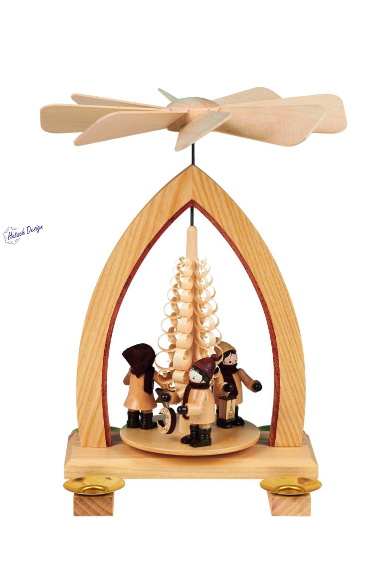 Pyramide mit Lampionkinder (mittel 5,5 cm) 26cm