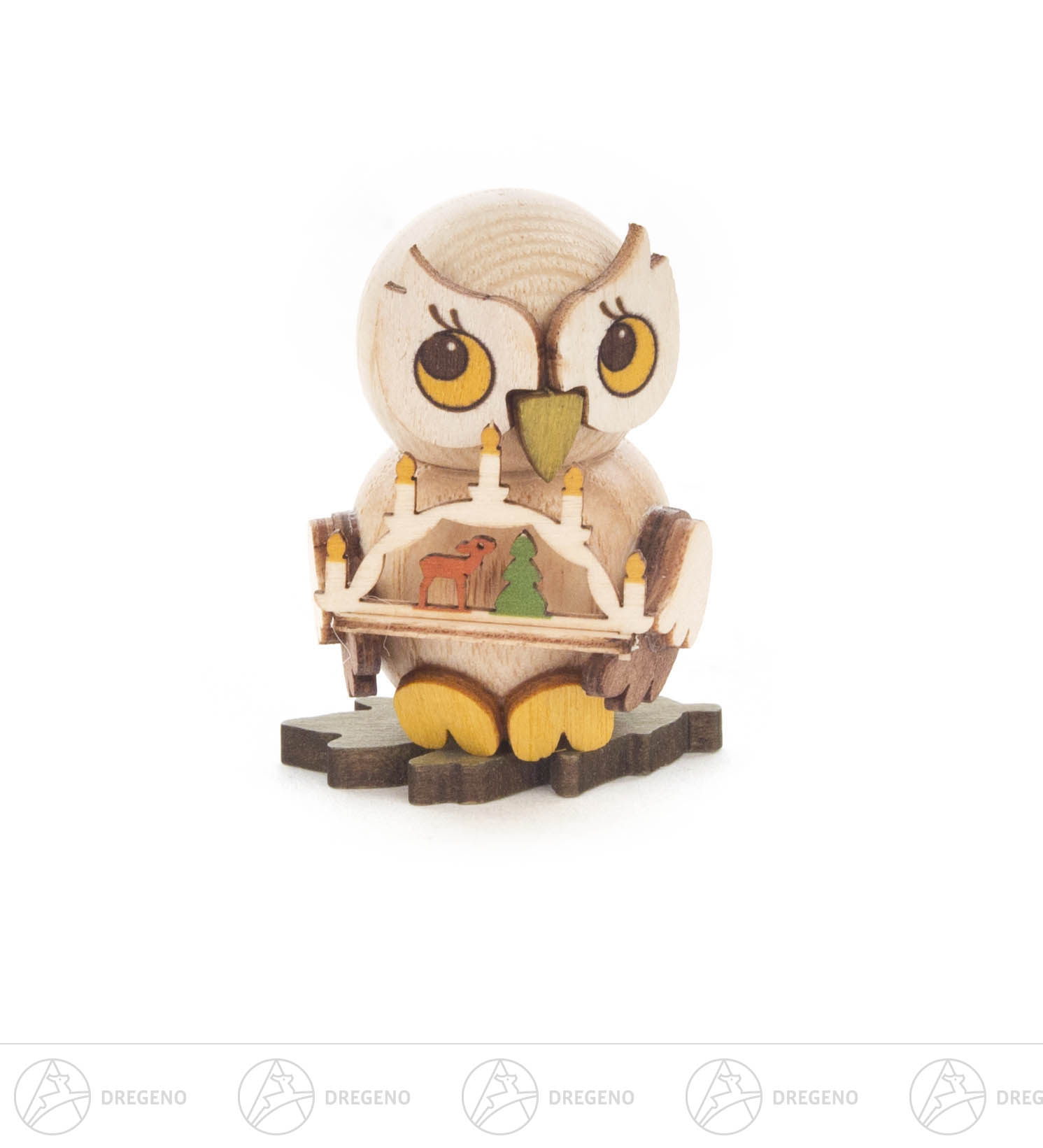 Eulenkind mit Schwibbogen zum Stellen