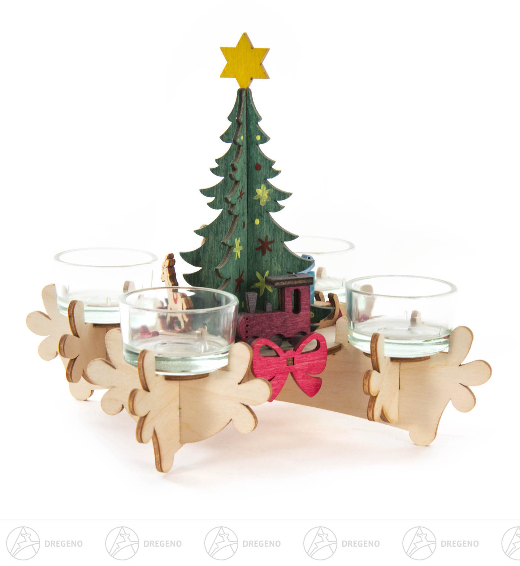 Bastelset Adventsleuchter  16x10x10,5cm