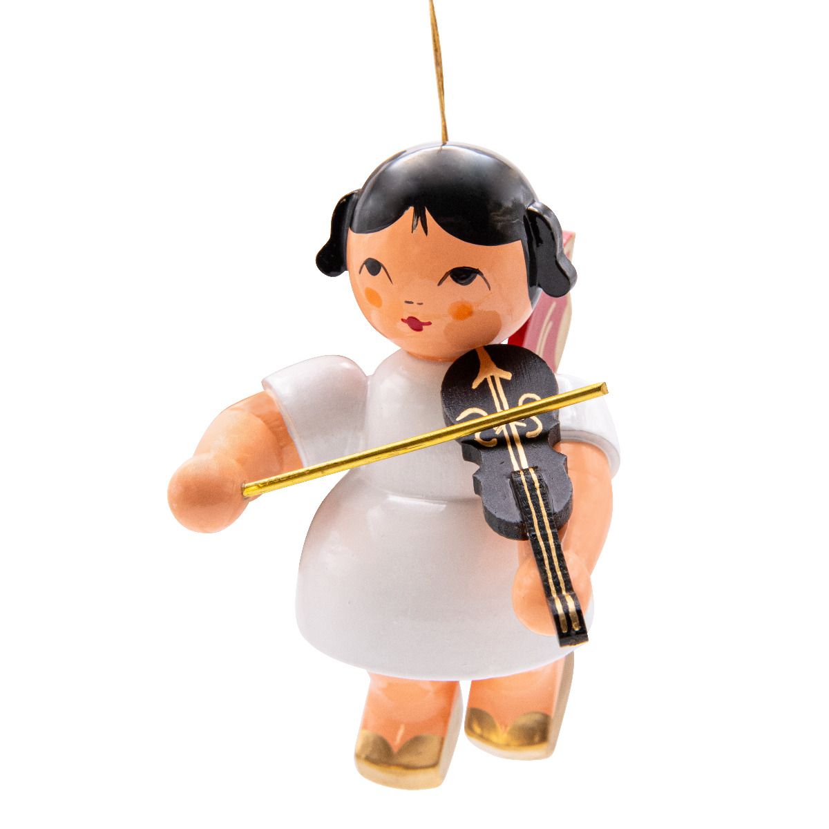Schwebeengel groß mit Violine, rote Flügel 9cm Schwebeengel groß mit Violine, rote Flügel 9cm