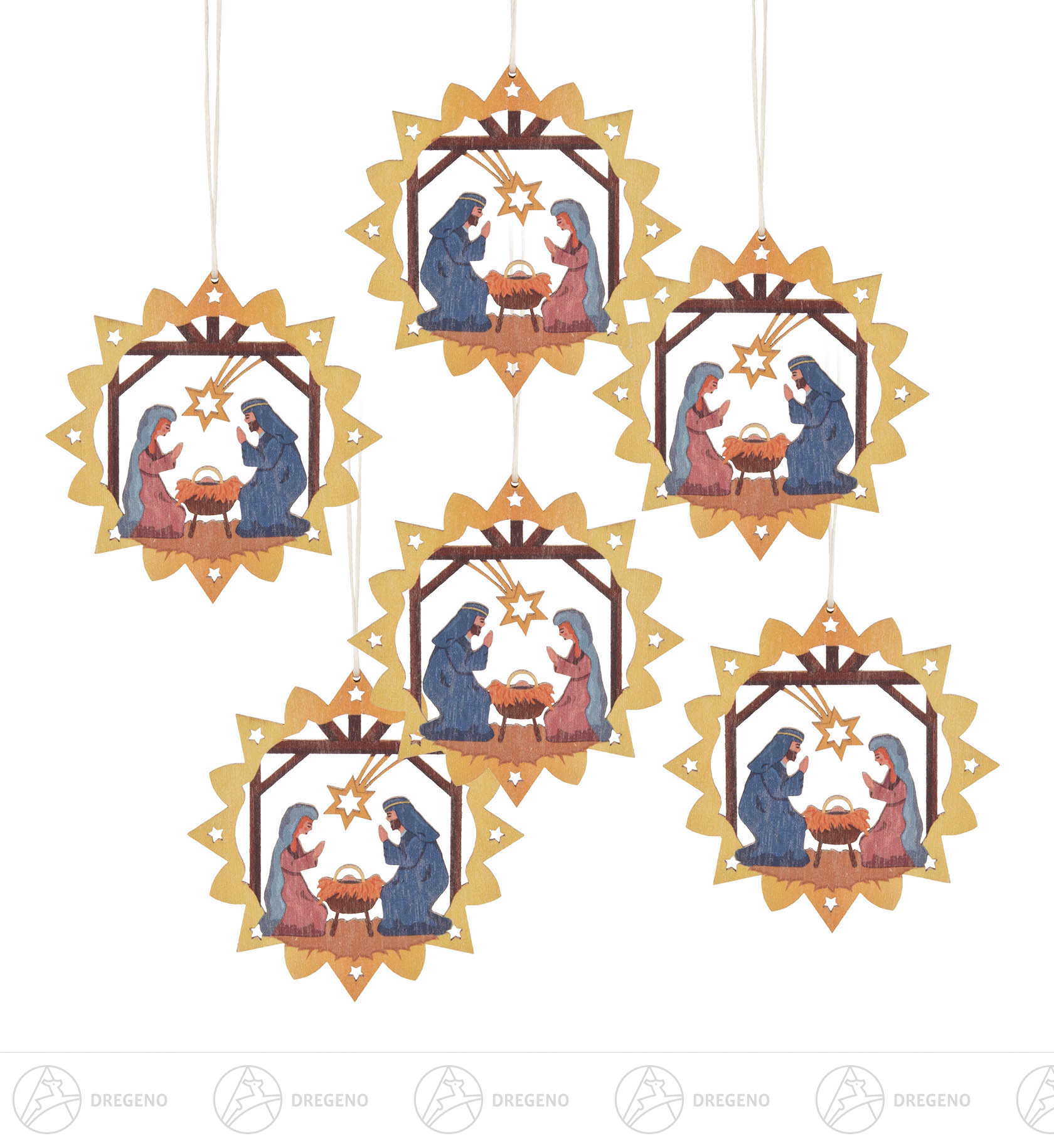 Behang Krippe bunt (VE 6) 6cm