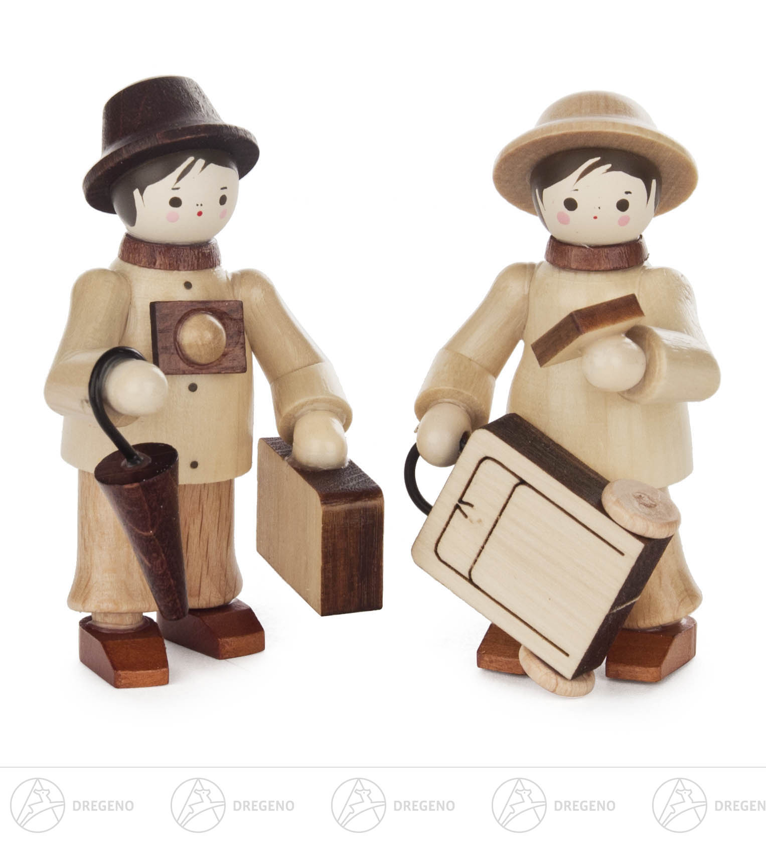 Touristenpaar natur 5,5cm