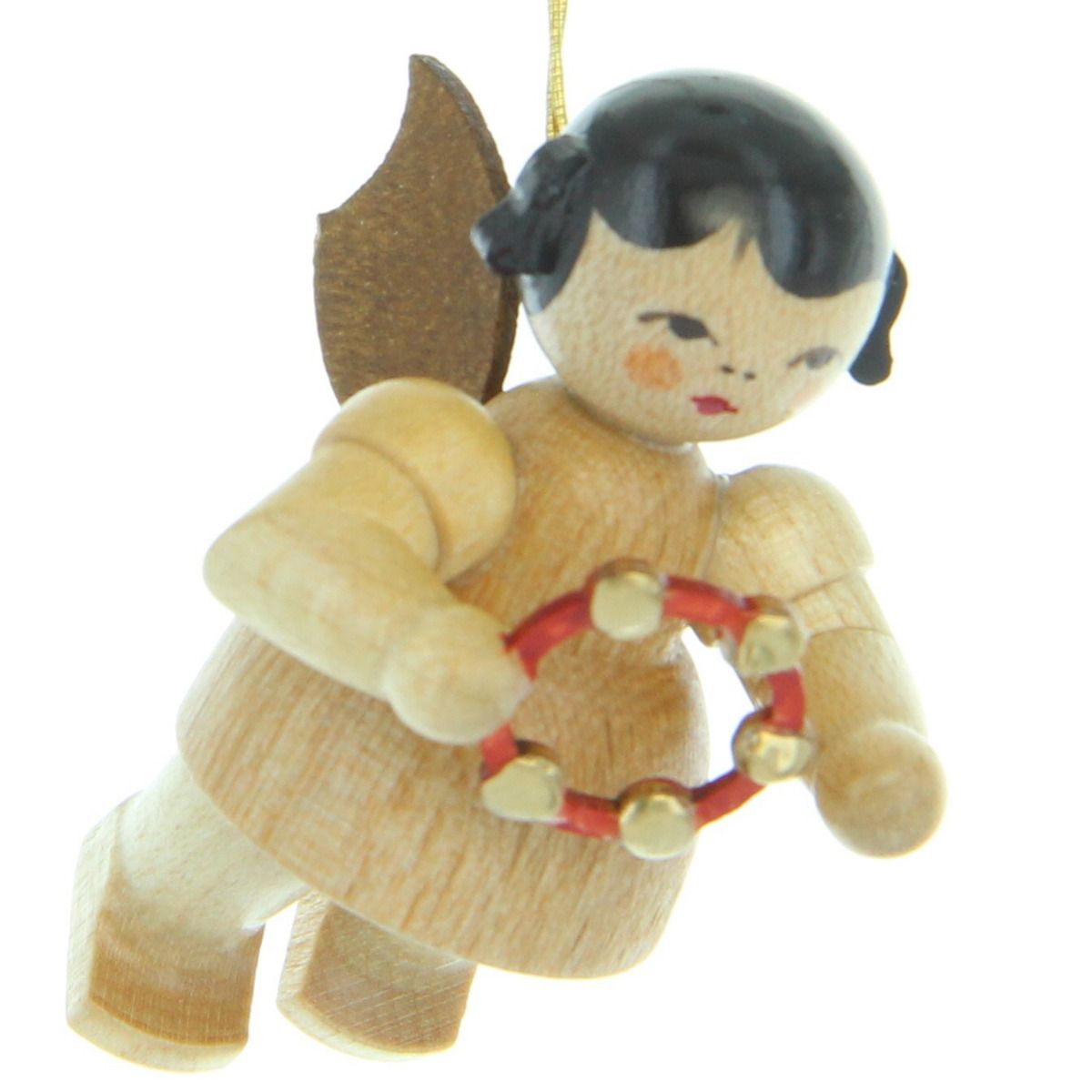 Schwebeengel mit Schellenring, natur