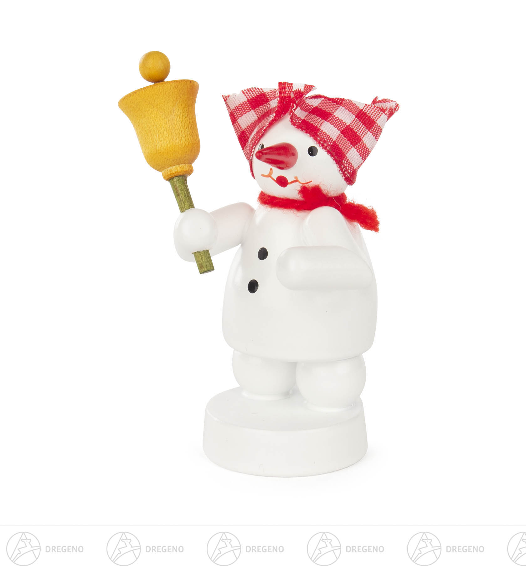 Schneemann mit Glocke 8cm
