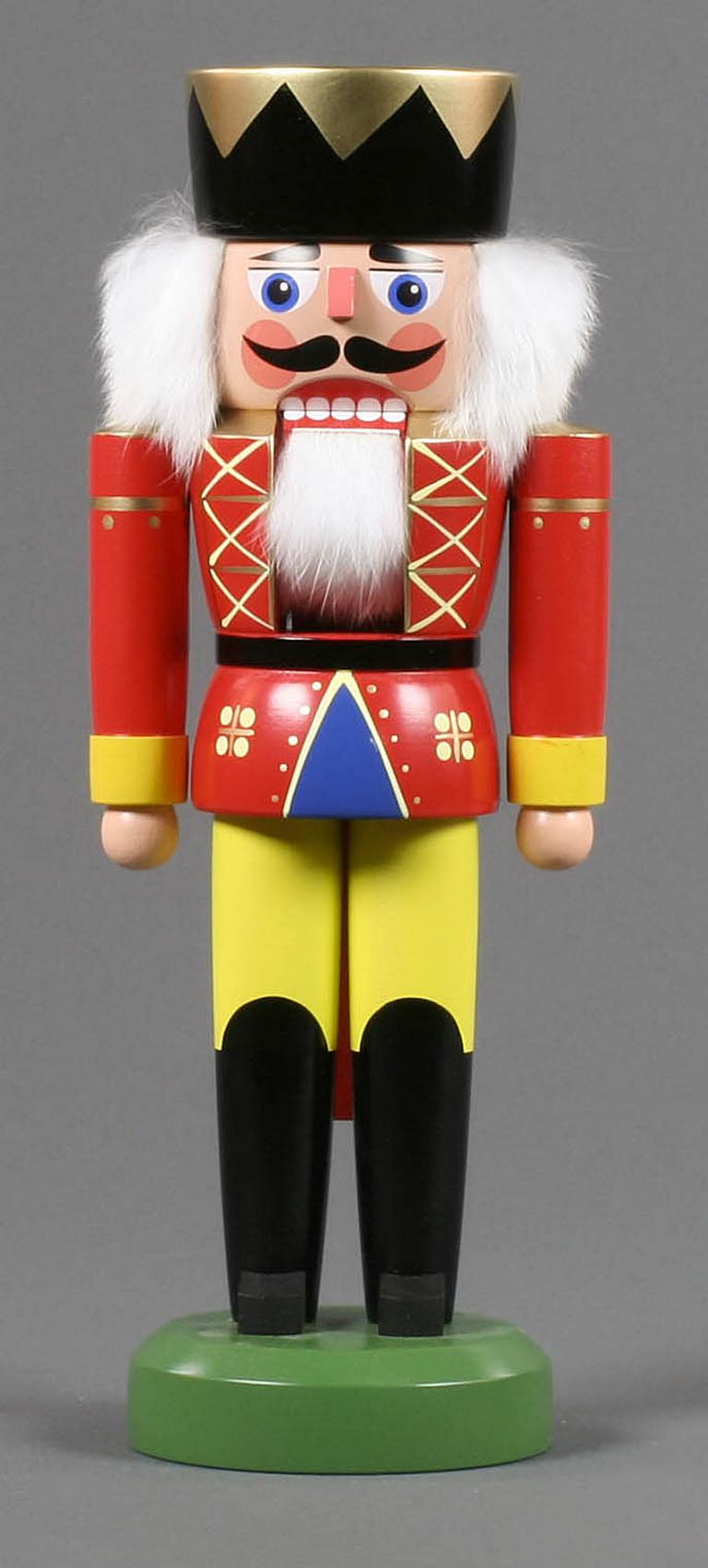 Nussknacker König rot-gelb, 33cm