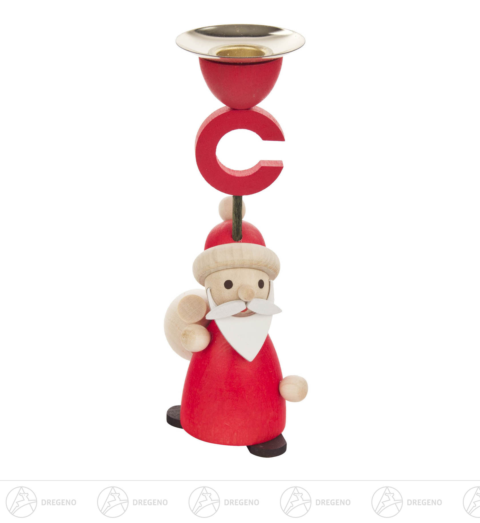 Behang Kerzenhalter Ruprecht mit Sack für Kerzen 14mm 13cm