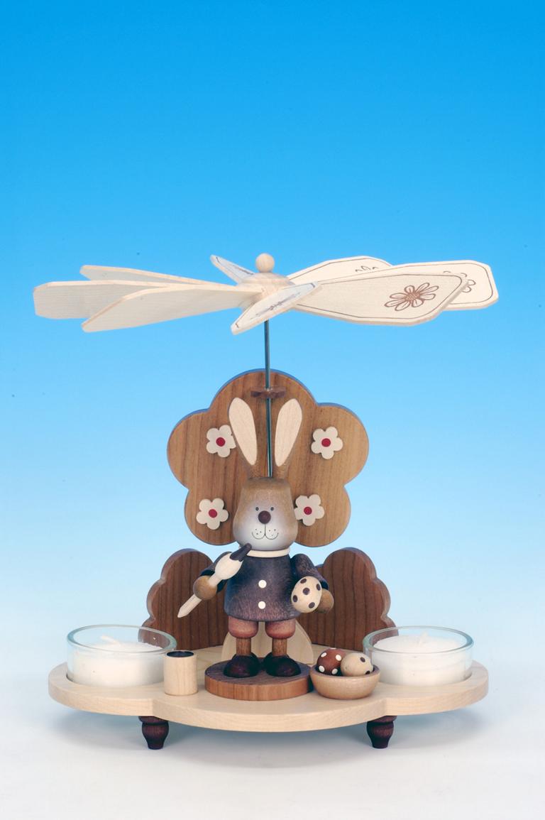 Pyramide Hase natur  19,5 cm