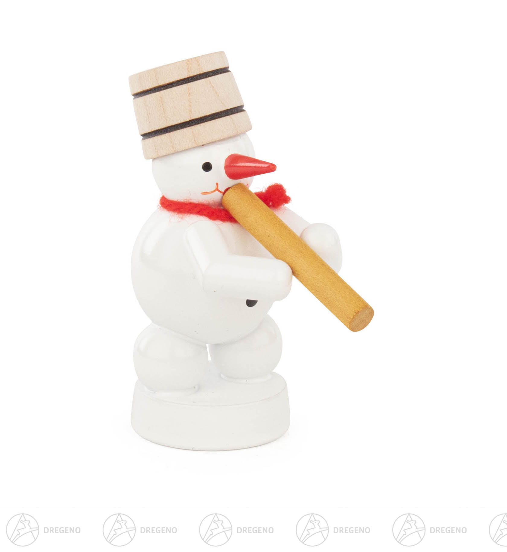 Schneemann mit Didgeridoo 8cm