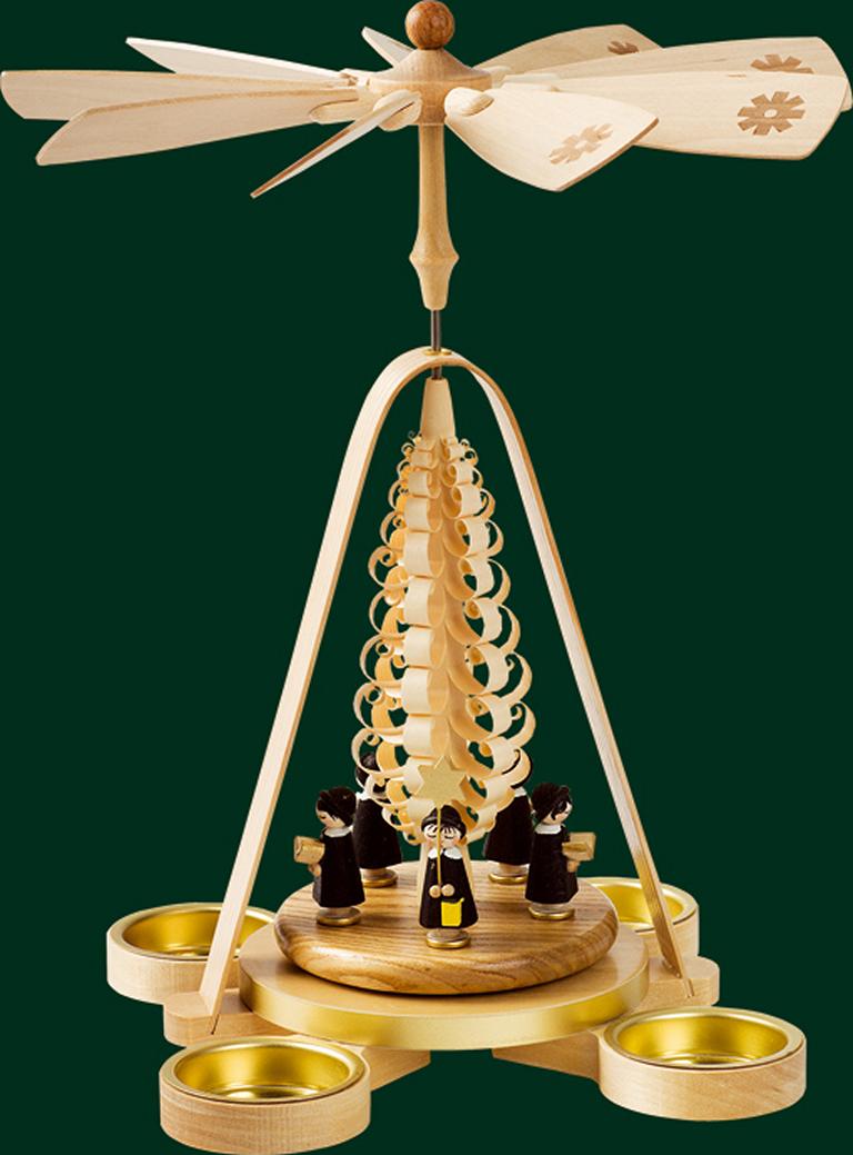 Pyramide Kurrende für Teelichte 28 cm Pyramide Kurrende für Teelichte 28 cm