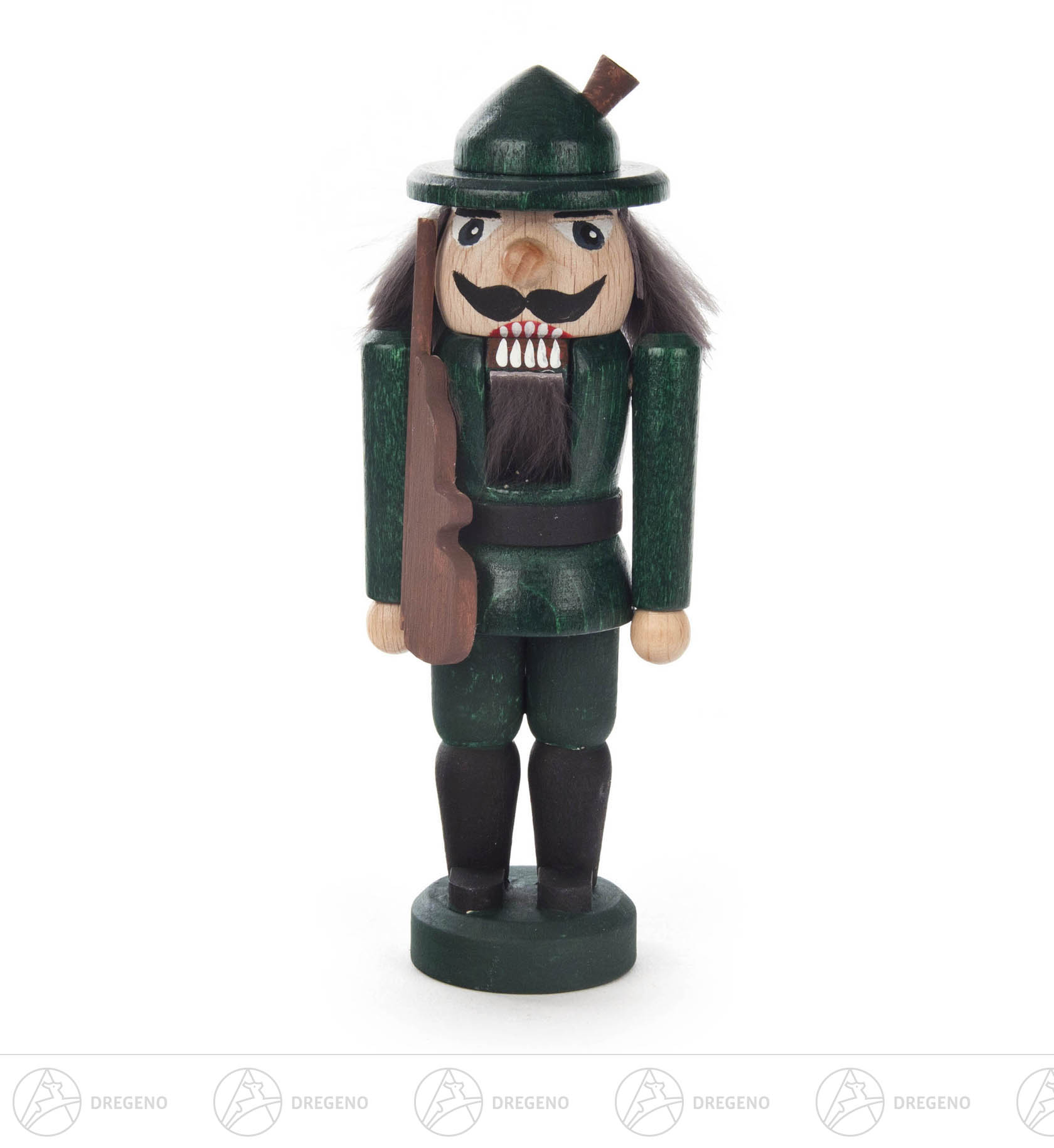 Bastelset Nussknacker Jäger grün 14cm