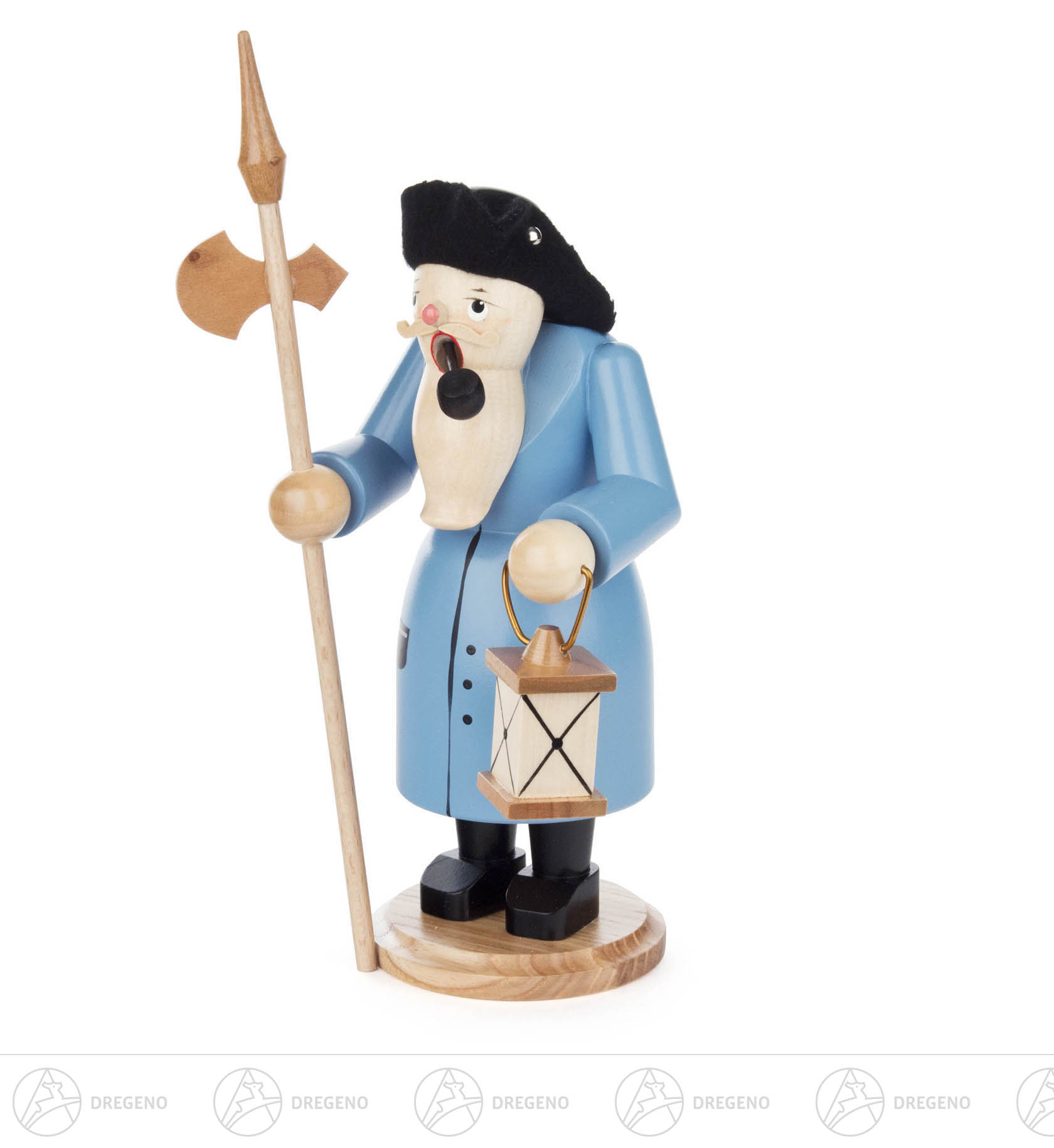 Räuchermann Nachtwächter, blau