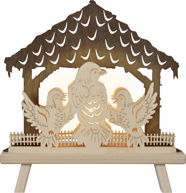 Standleuchte Vogelhaus 30,0 x 32,0 x 6,0 cm