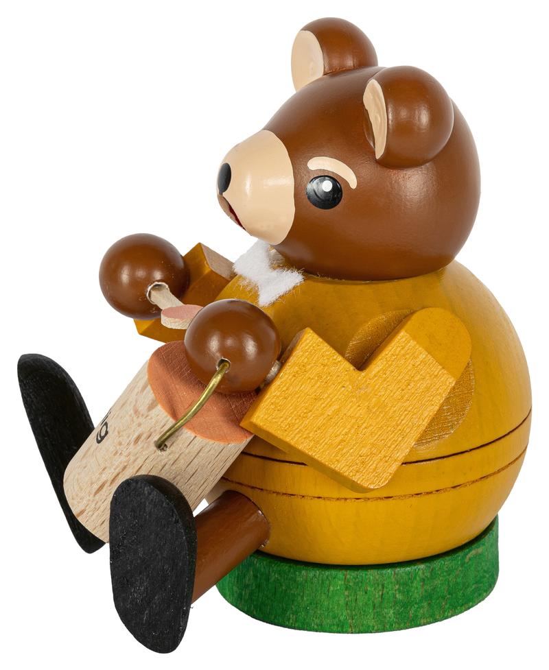 Minikugelrauchfigur Bär 8cm