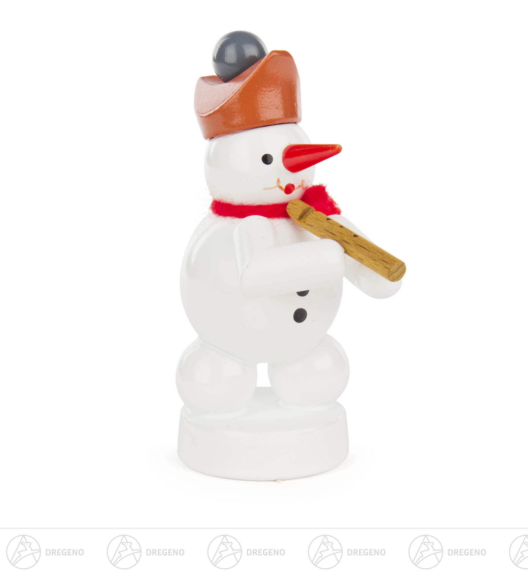 Schneemann mit Flöte 8cm