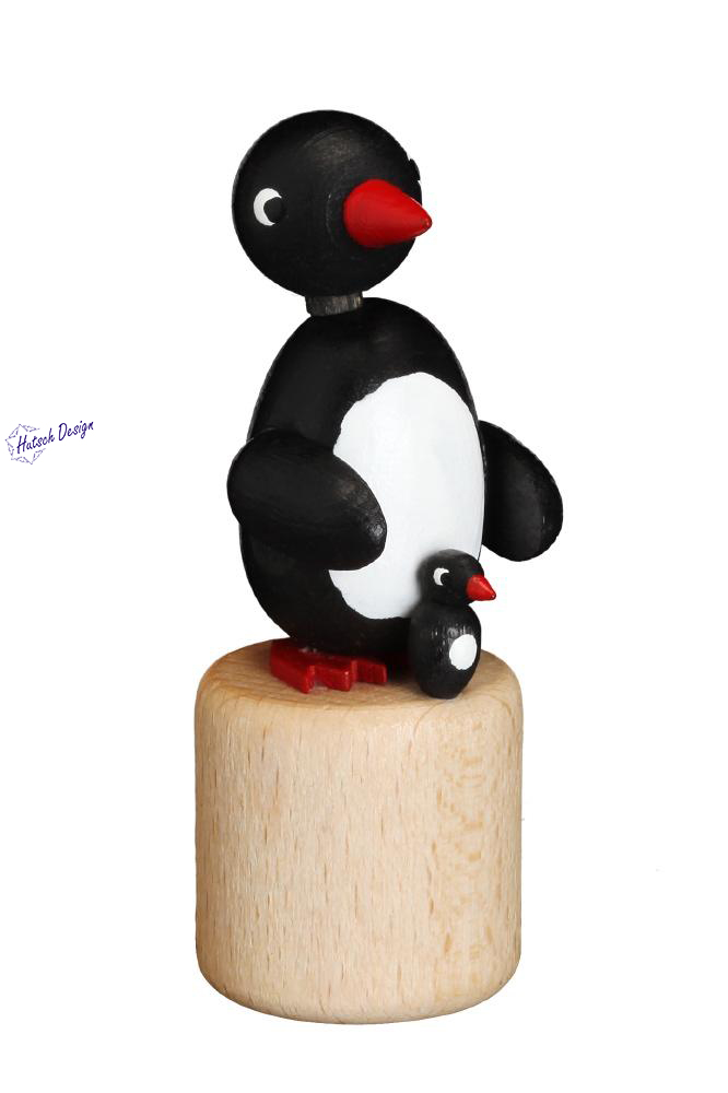 Pinguin mit Kind Wackeltier