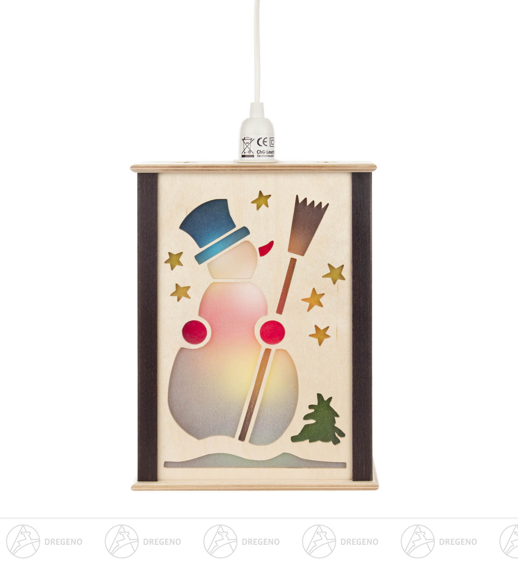 Fensterlaterne Nussknacker, klein 23cm