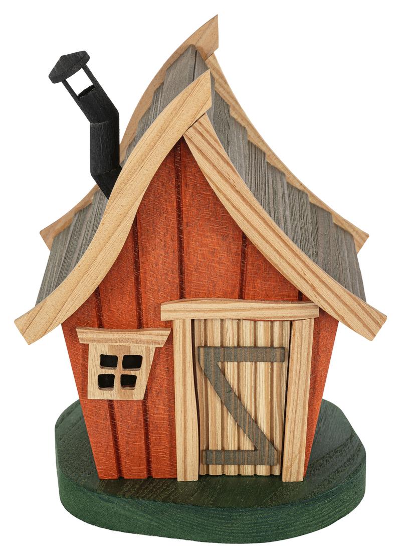 Räucherhäuschen Abenteuerhaus rot 20cm Räucherhäuschen Abenteuerhaus rot 20cm