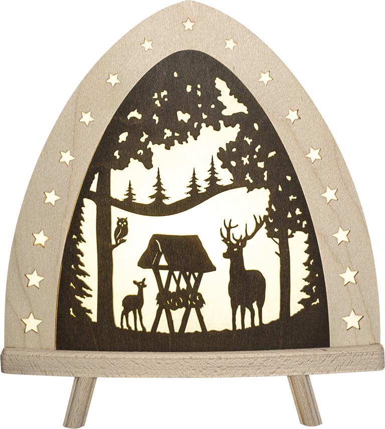 Standleuchte LED Hirsch farbig 30,0 x 32,0 x 6,0 cm