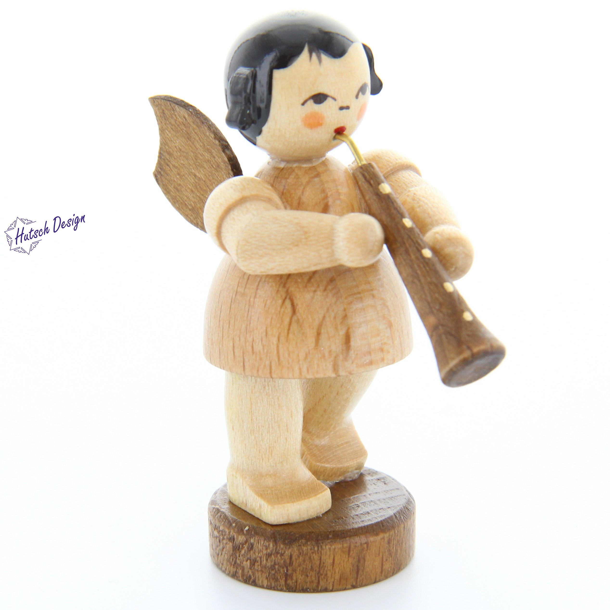 Engel stehend mit Oboe, natur