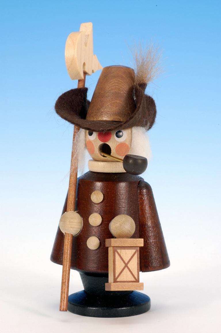 Räuchermann Nachtwächter natur  10,5 cm