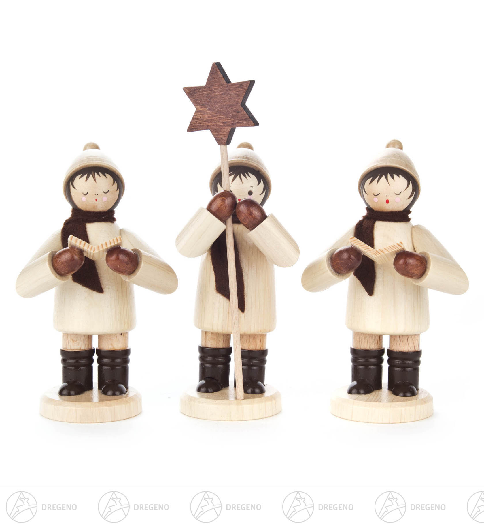 Kurrendefiguren groß natur (3) 14cm