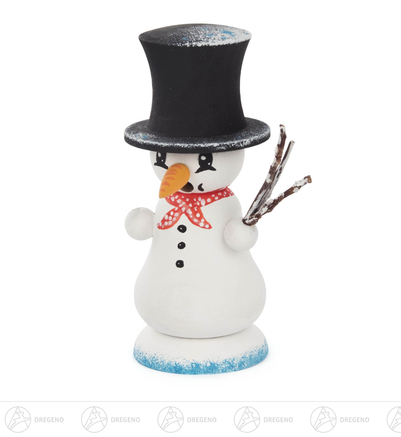 Bastelset Miniatur Räuchermann Schneemann 11x4cm