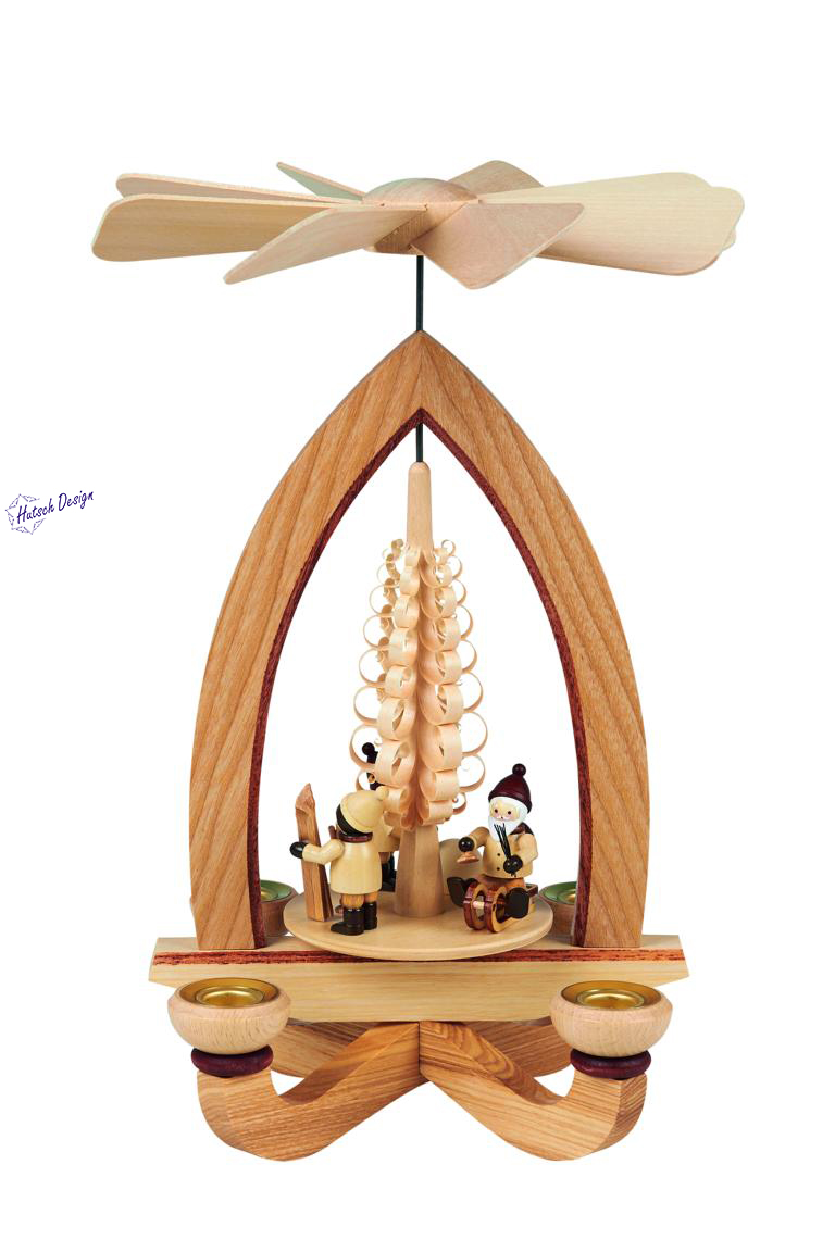 Pyramide mit Weihnachtsmotiv  (4,5 cm) 28cm