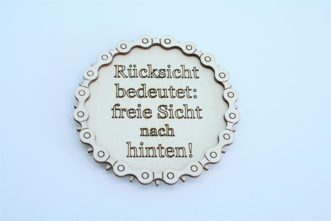 Bierdeckel Spruch Kettenblatt gelasert 1Stück Bierdeckel Spruch Kettenblatt gelasert 1Stück
