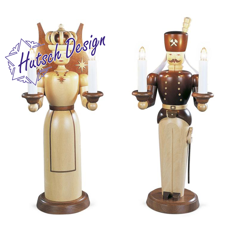 Engel und Bergmann, groß, natur