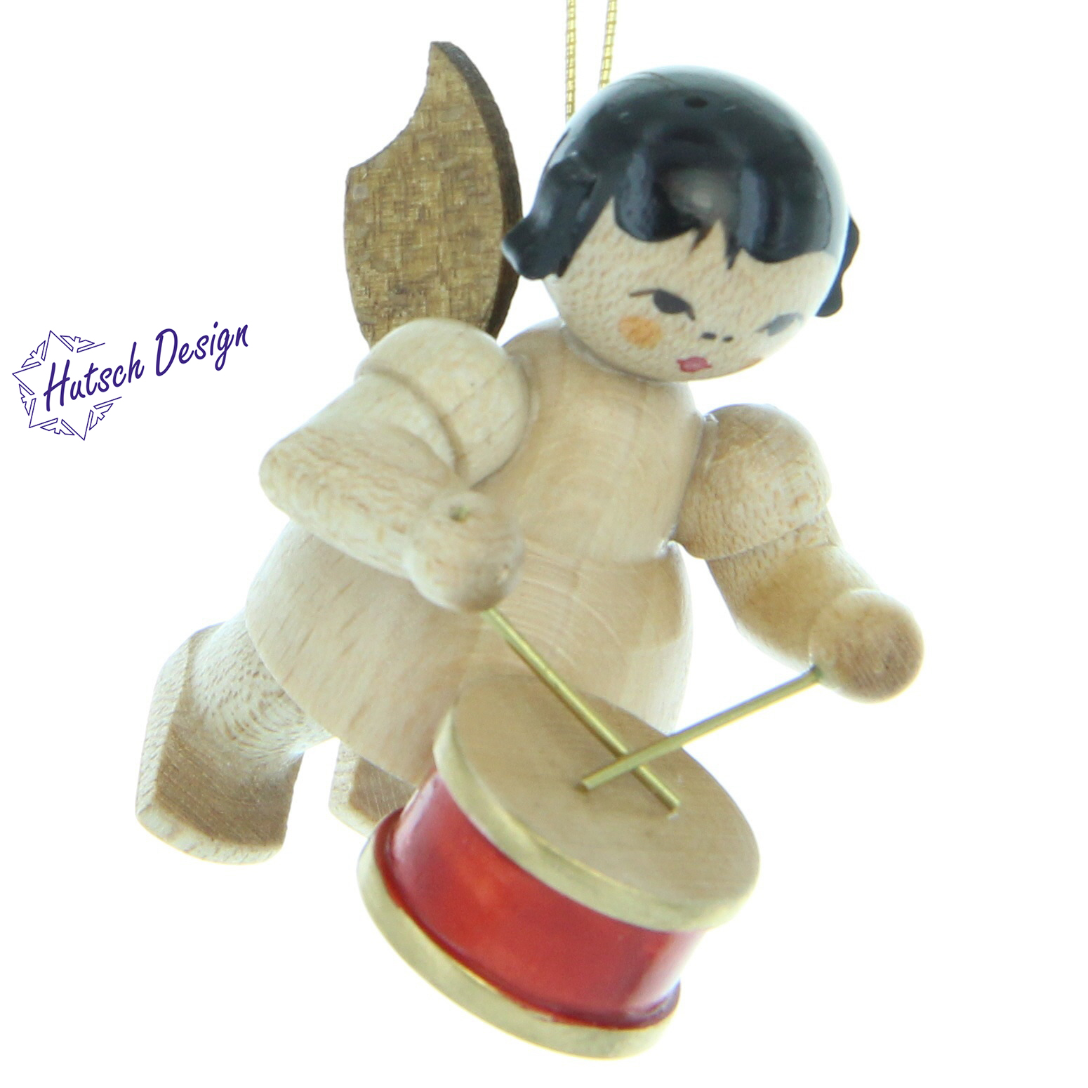 Schwebeengel mit Trommel, natur