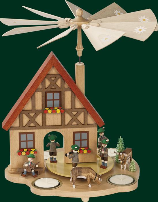 TischPyramide Haus Bayern  29 cm