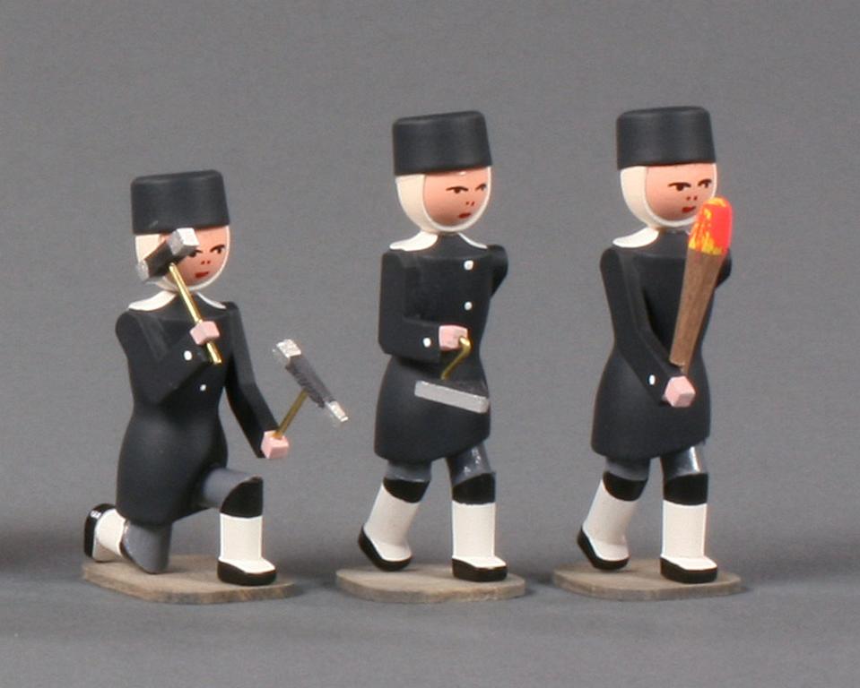 Bergleute Satz 3 (Maurer, Häuer, Fackelträger)