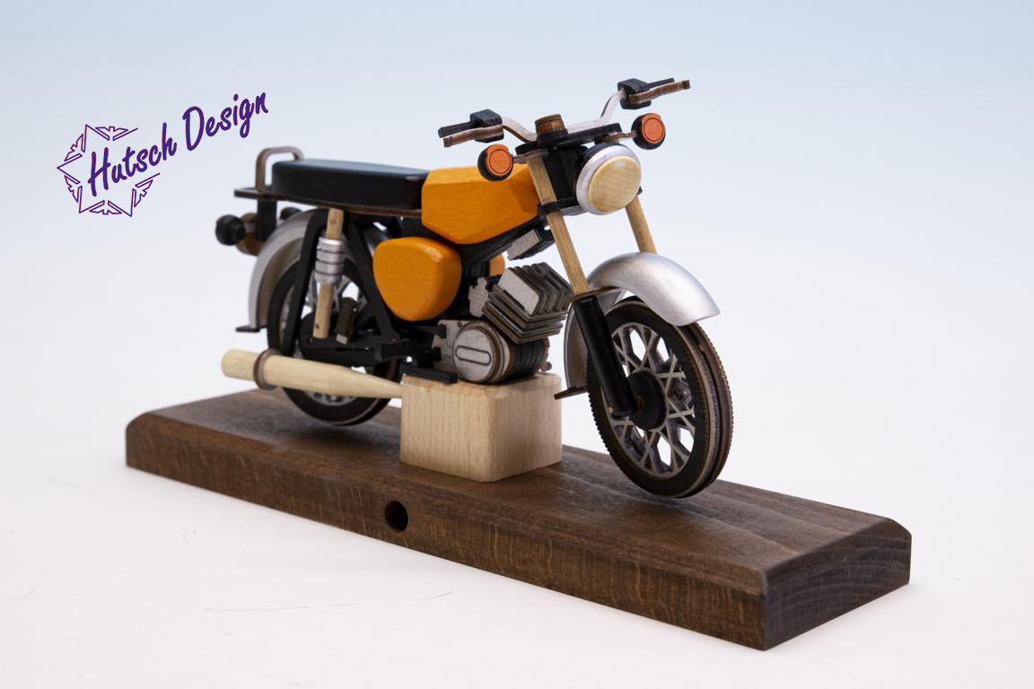 Saharabraunes S51 Räuchermoped Simson 28x8x14,5cm #1