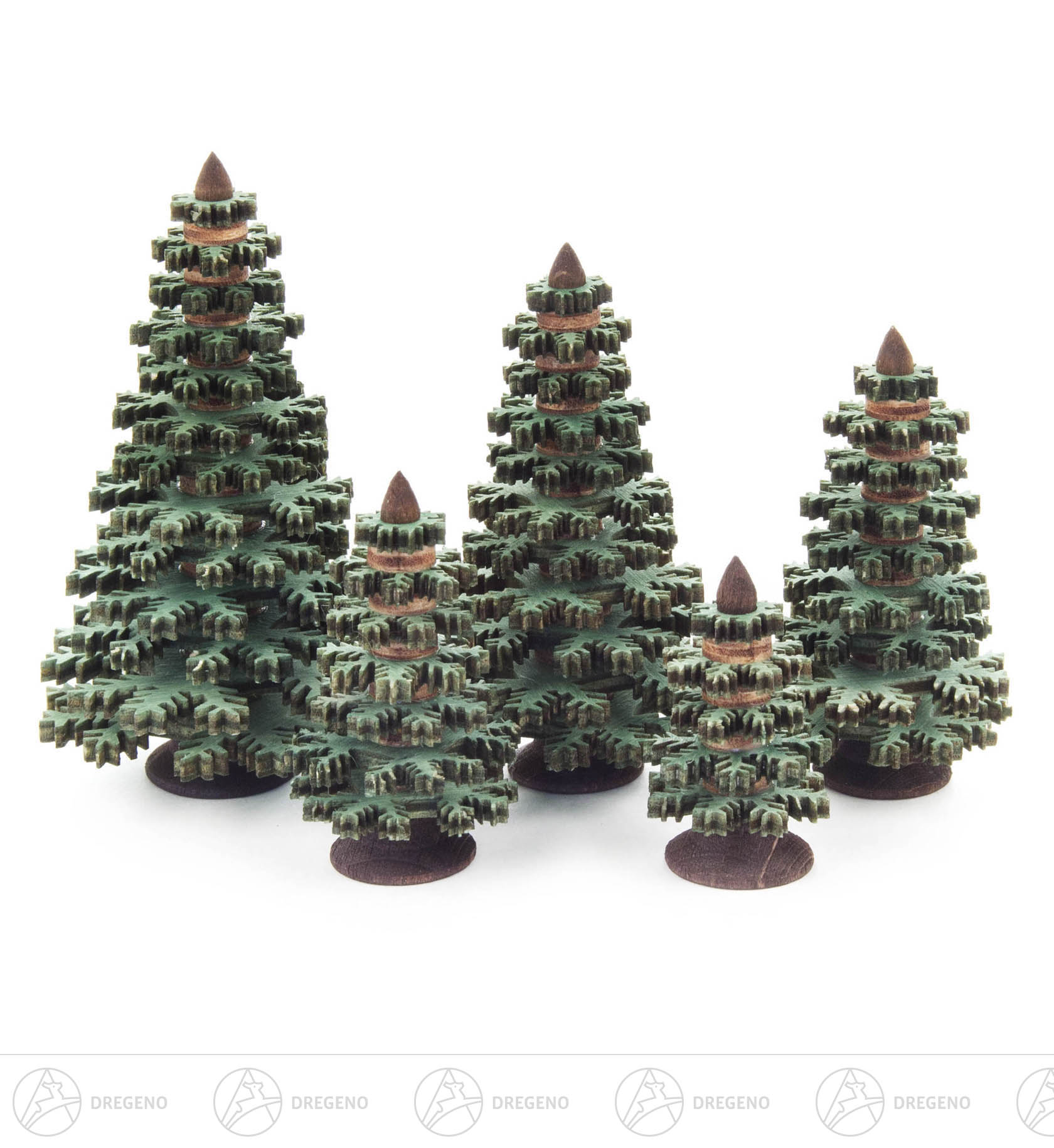 Nadelbäume grün, 4-8cm (5) Nadelbäume grün, 4-8cm (5)