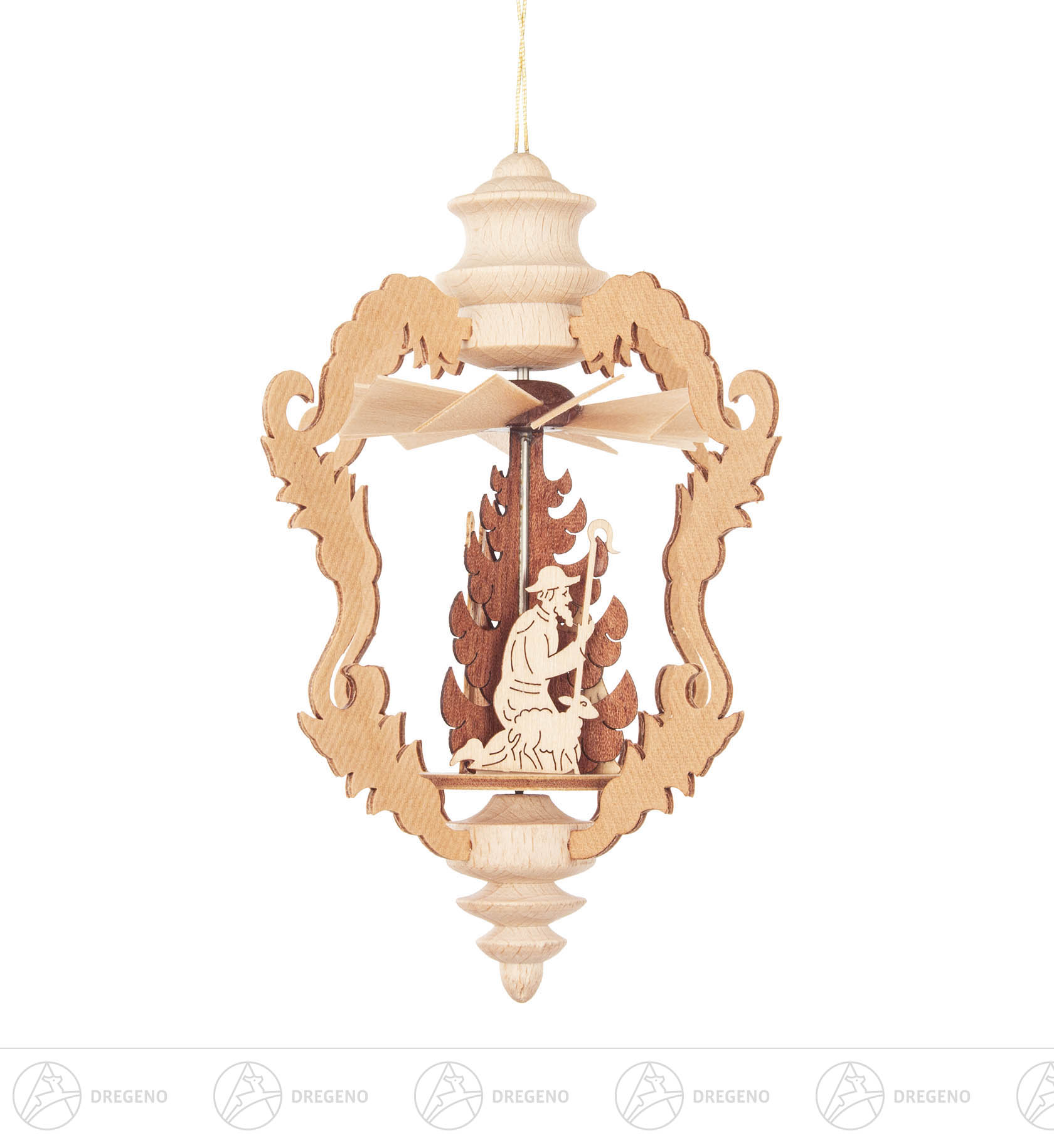 Wärmespiel Barock Christi Geburt, zum Hängen 10cm