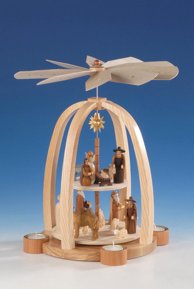 Teelichtpyramide 2-stöckig Teelichtpyramide 2-stöckig