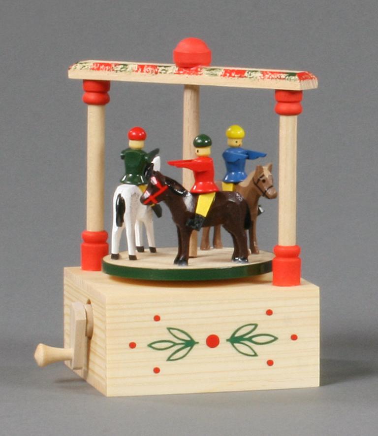 Klimperkästchen Reiterlein Melodie: Karussellwalzer 11cm