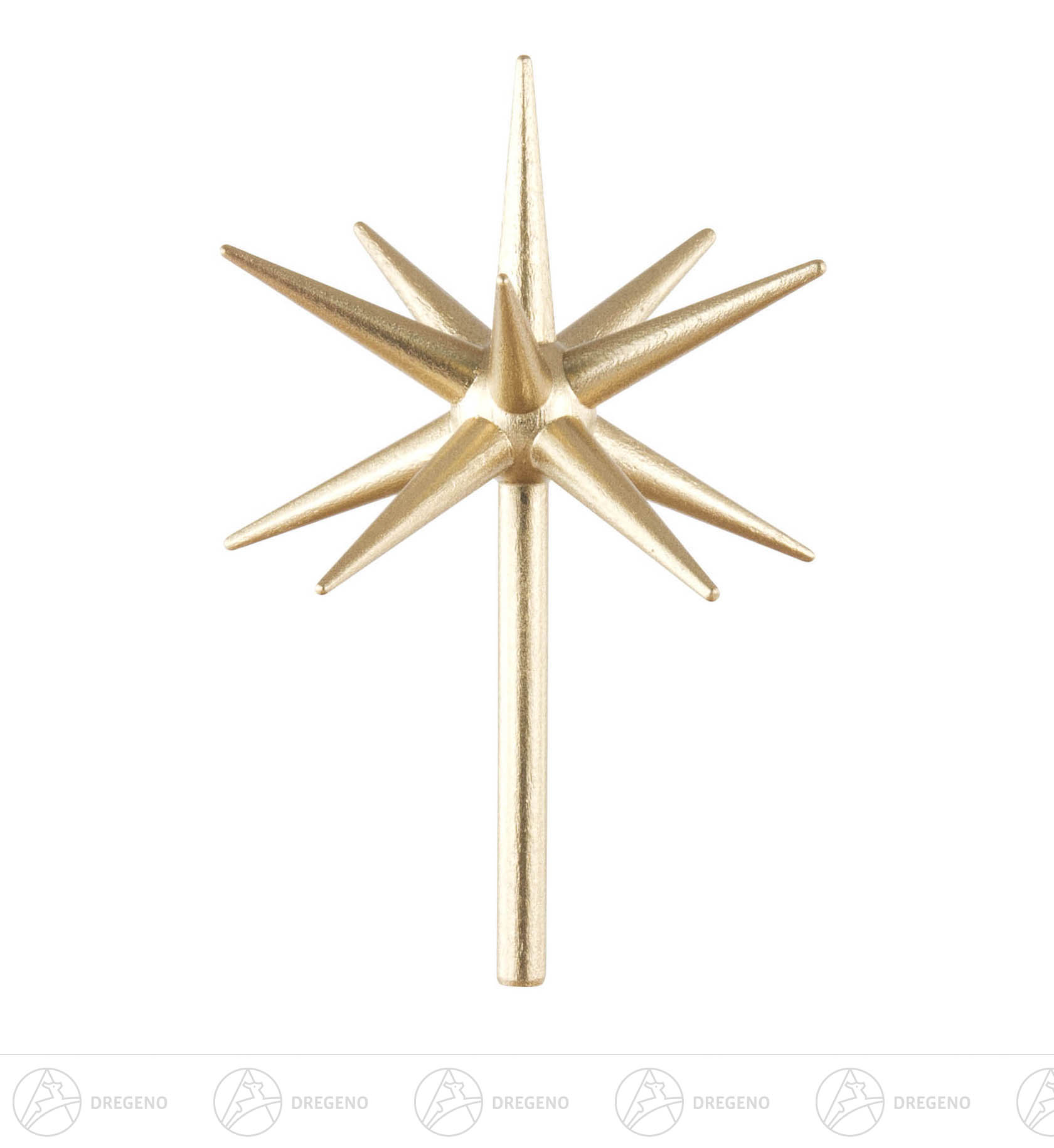 Stielstern bronziert zu 201/105R 8x11cm