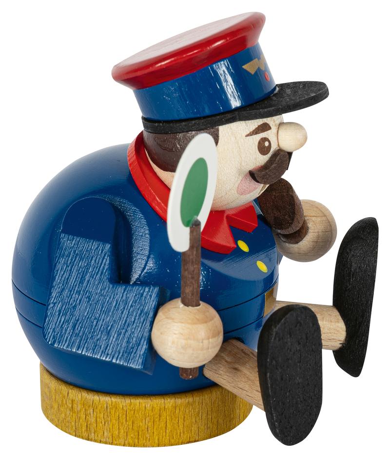 Minikugelrauchmann Eisenbahner 8cm