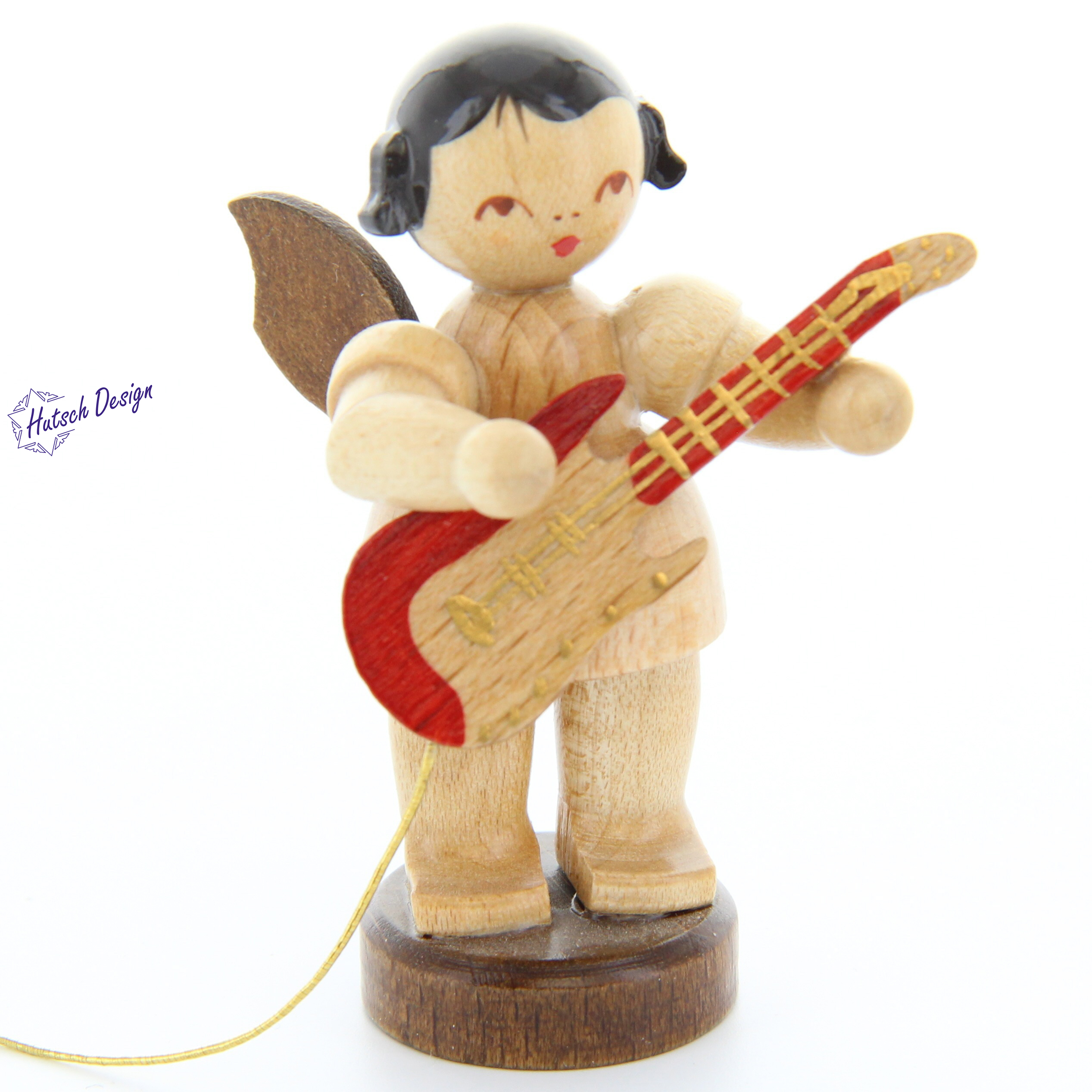 Engel stehend mit E-Gitarre, natur