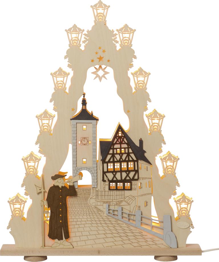 LED Lichterspitze 15 flg Rothenburg ob der Tauber 52,0 x 67,0 x 6,0 cm