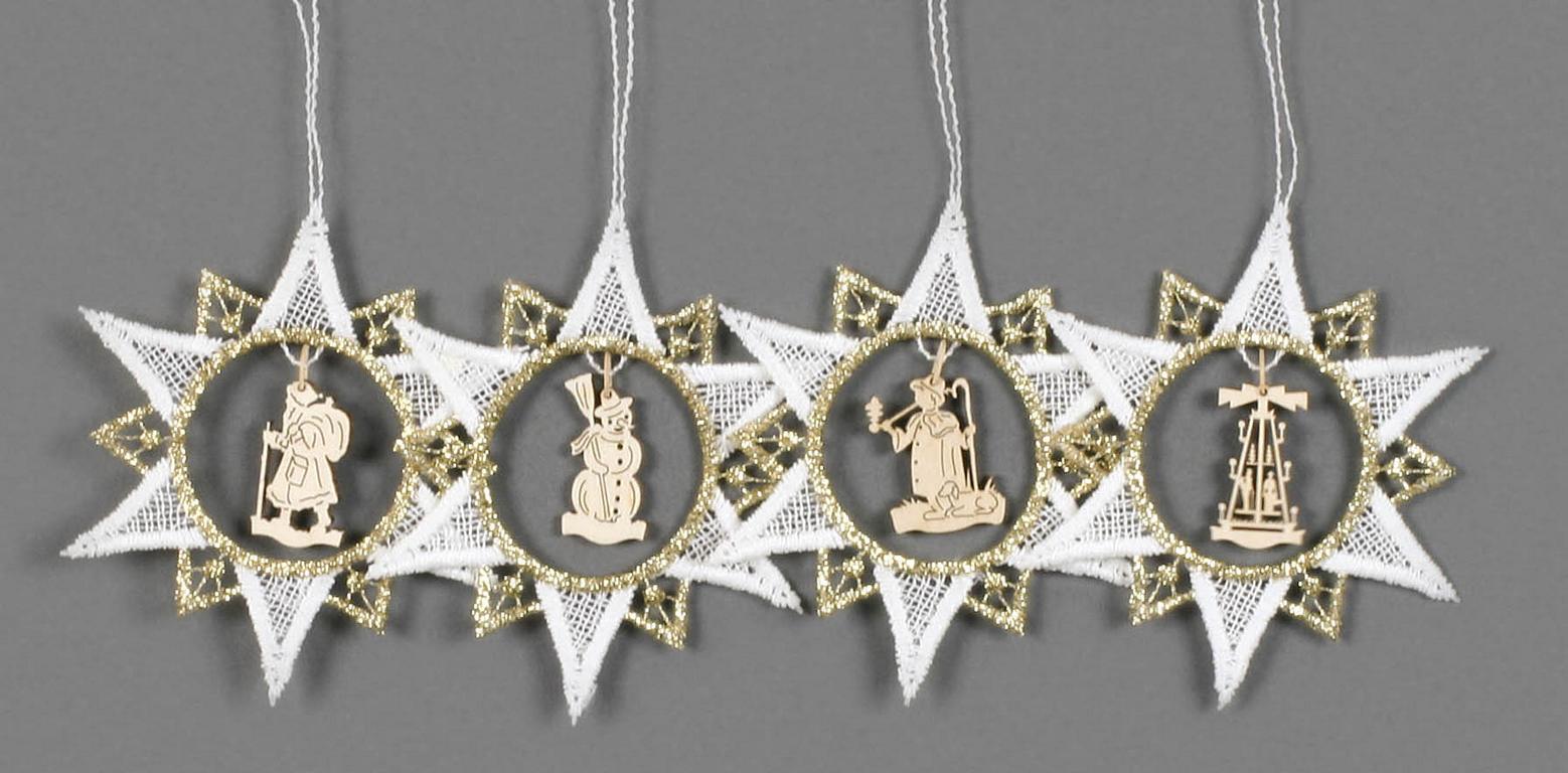 Behang Weihnachtsmotive in Plauener Spitze, Satz 2 (4)