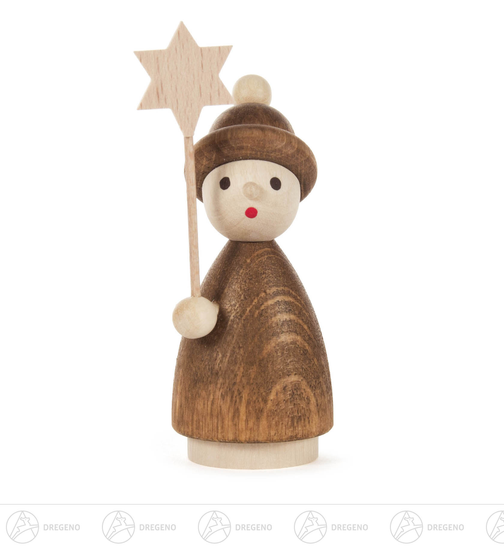 Kurrendekind braun mit Stern 9cm