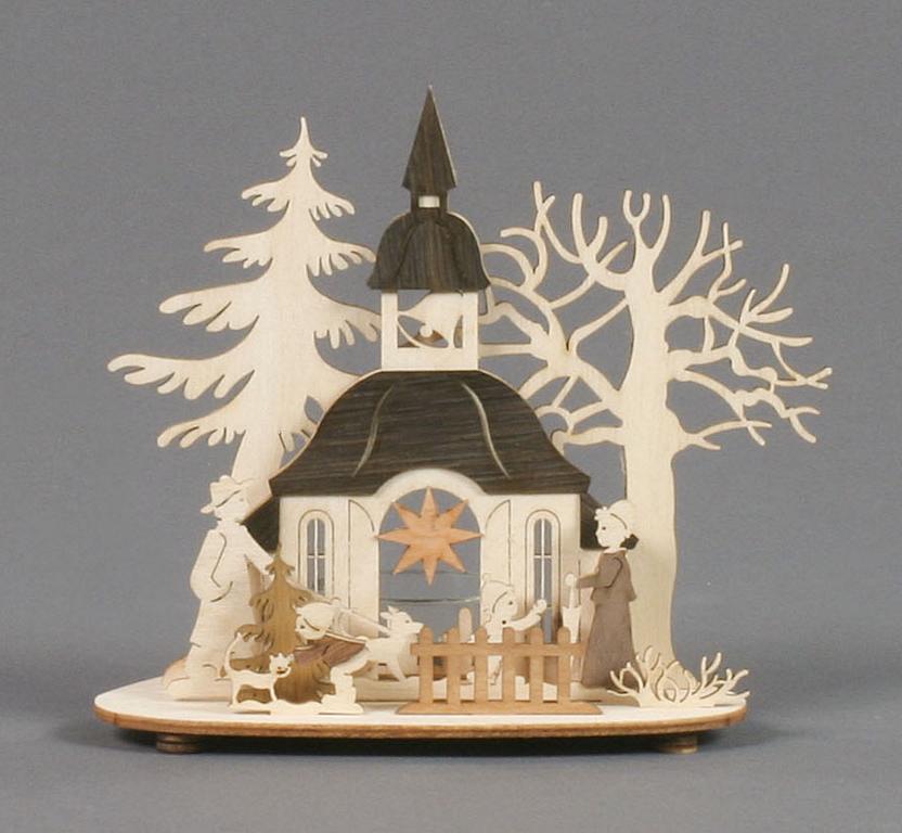 Teelichthalter Kirche Teelichthalter Kirche