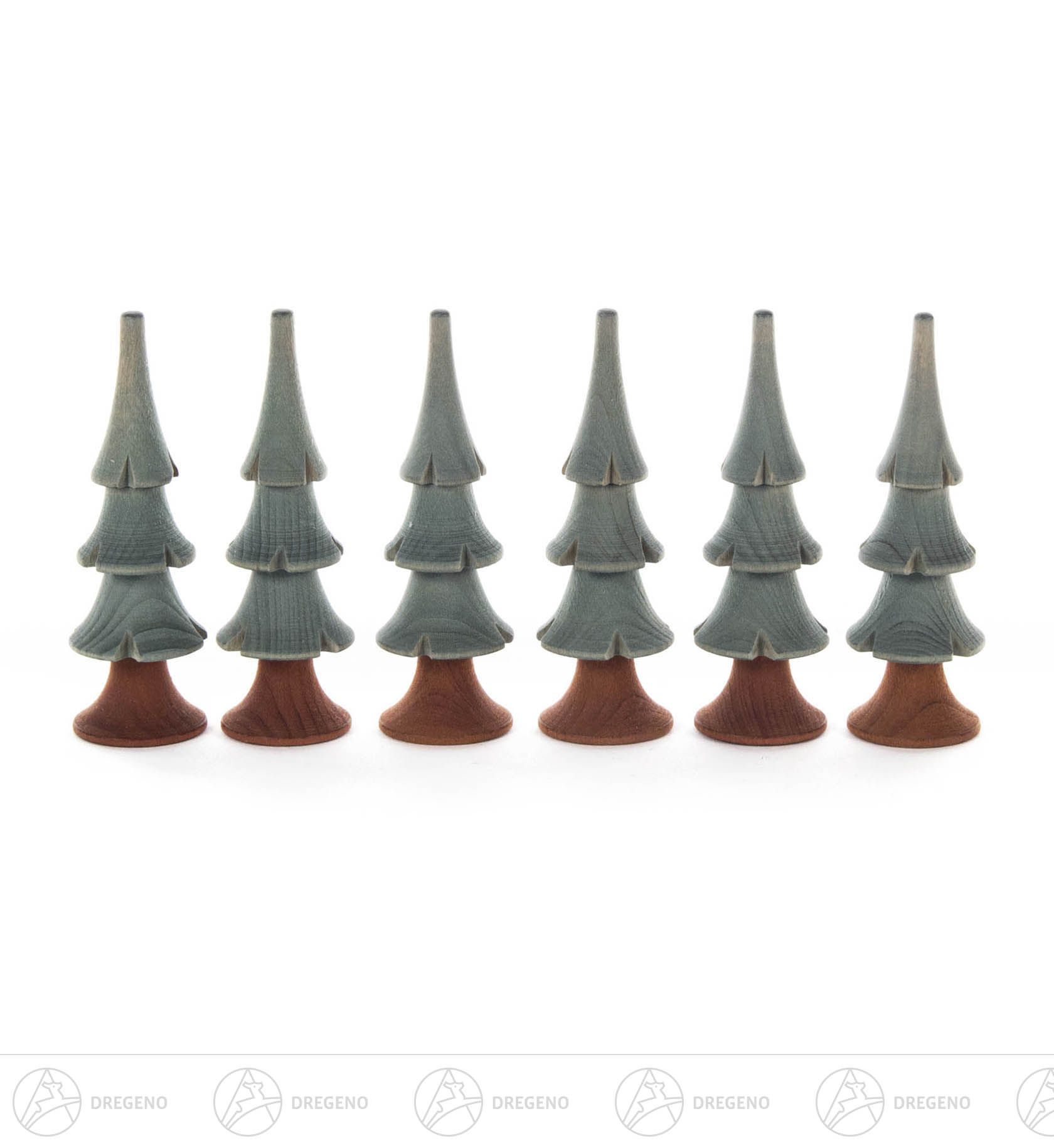 Massivholzbäume grün, 8cm (6)